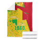 Mali in My Heart Blanket Map with National Flag Colors