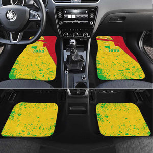 Mali in My Heart Car Mats Map with National Flag Colors