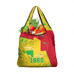 Mali in My Heart Grocery Bag Map with National Flag Colors