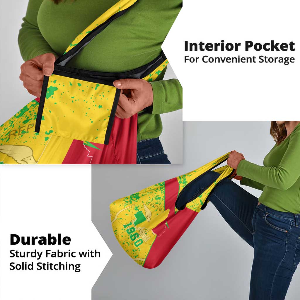 Mali in My Heart Grocery Bag Map with National Flag Colors