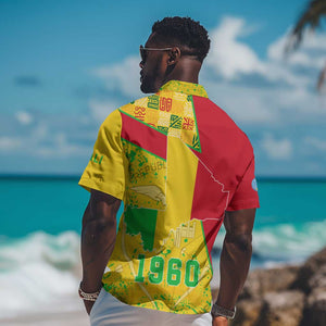 Mali in My Heart Hawaiian Shirt Map with National Flag Colors