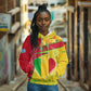 Mali in My Heart Hoodie Map with National Flag Colors
