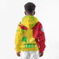 Mali in My Heart Kid Hoodie Map with National Flag Colors