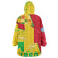 Mali in My Heart Kid Wearable Blanket Hoodie Map with National Flag Colors