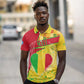 Mali in My Heart Polo Shirt Map with National Flag Colors
