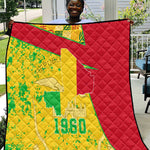 Mali in My Heart Quilt Map with National Flag Colors