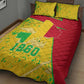 Mali in My Heart Quilt Bed Set Map with National Flag Colors