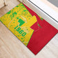 Mali in My Heart Rubber Doormat Map with National Flag Colors
