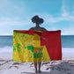 Mali in My Heart Sarong Map with National Flag Colors