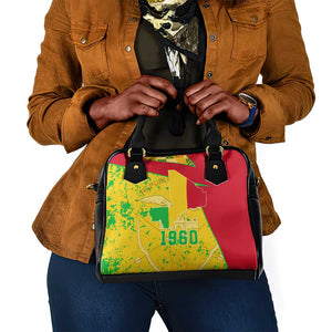 Mali in My Heart Shoulder Handbag Map with National Flag Colors