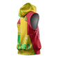 Mali in My Heart Sleeveless Hoodie Map with National Flag Colors - African Pride