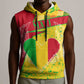 Mali in My Heart Sleeveless Hoodie Map with National Flag Colors - African Pride
