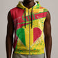 Mali in My Heart Sleeveless Zip Hoodie Map with National Flag Colors - African Pride
