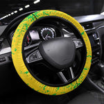 Mali in My Heart Steering Wheel Cover Map with National Flag Colors