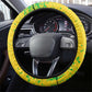 Mali in My Heart Steering Wheel Cover Map with National Flag Colors