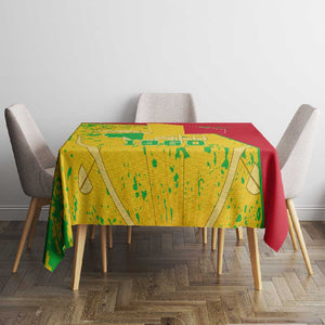 Mali in My Heart Tablecloth Map with National Flag Colors