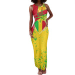 Mali in My Heart Tank Maxi Dress Map with National Flag Colors
