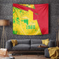 Mali in My Heart Tapestry Map with National Flag Colors