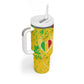 Mali in My Heart Tumbler With Handle Map with National Flag Colors