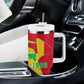 Mali in My Heart Tumbler With Handle Map with National Flag Colors