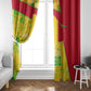 Mali in My Heart Window Curtain Map with National Flag Colors