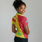 Mali in My Heart Women Polo Shirt Map with National Flag Colors