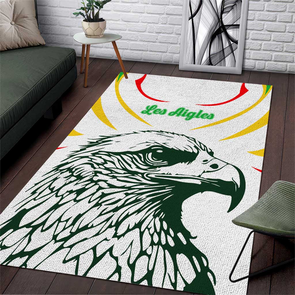 Mali Les Aigles Football Area Rug Eagles Sporty Style