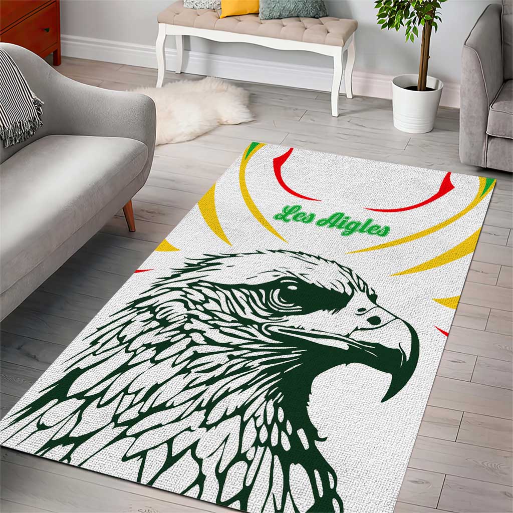Mali Les Aigles Football Area Rug Eagles Sporty Style