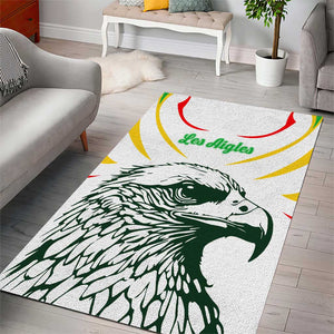 Mali Les Aigles Football Area Rug Eagles Sporty Style