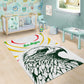 Mali Les Aigles Football Area Rug Eagles Sporty Style