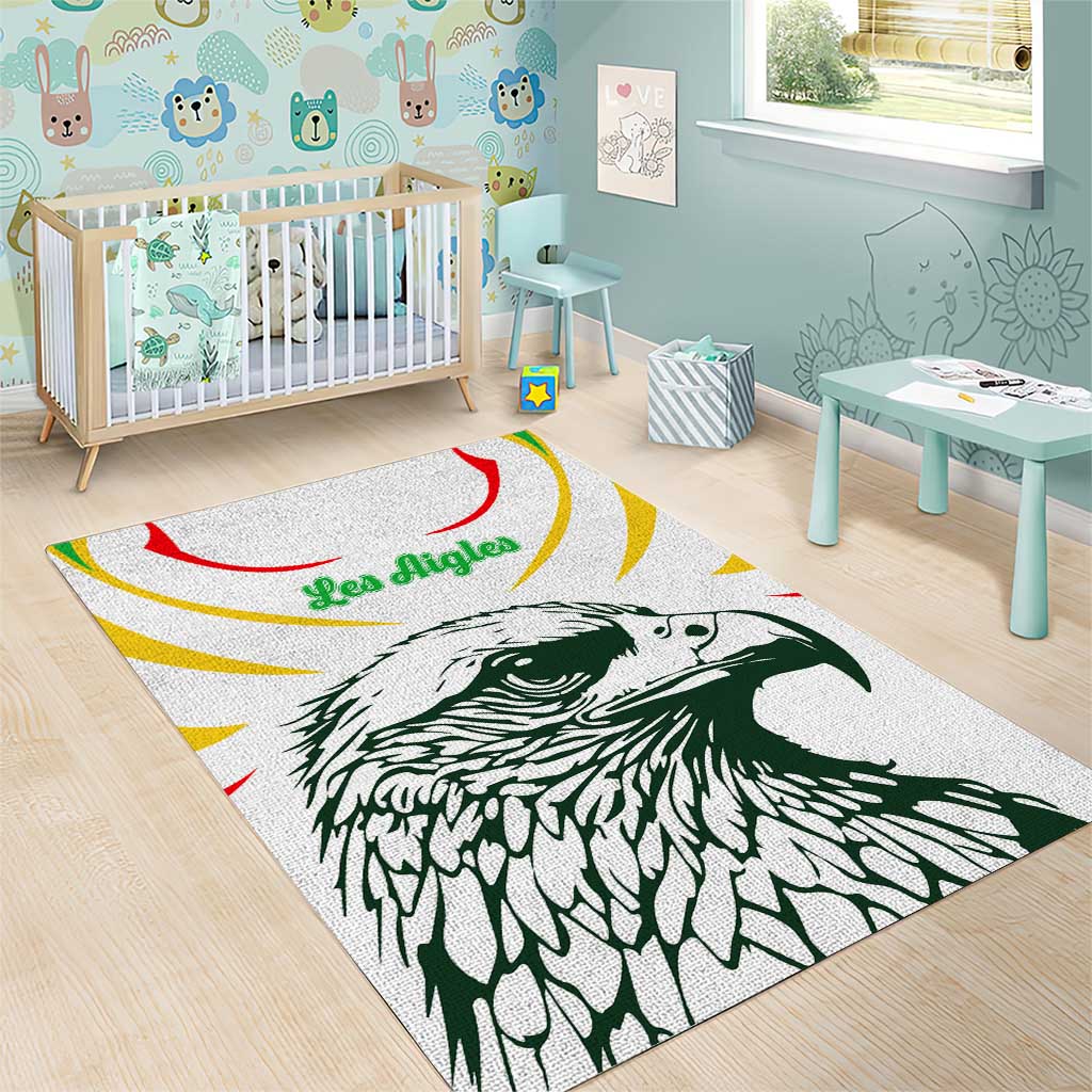 Mali Les Aigles Football Area Rug Eagles Sporty Style