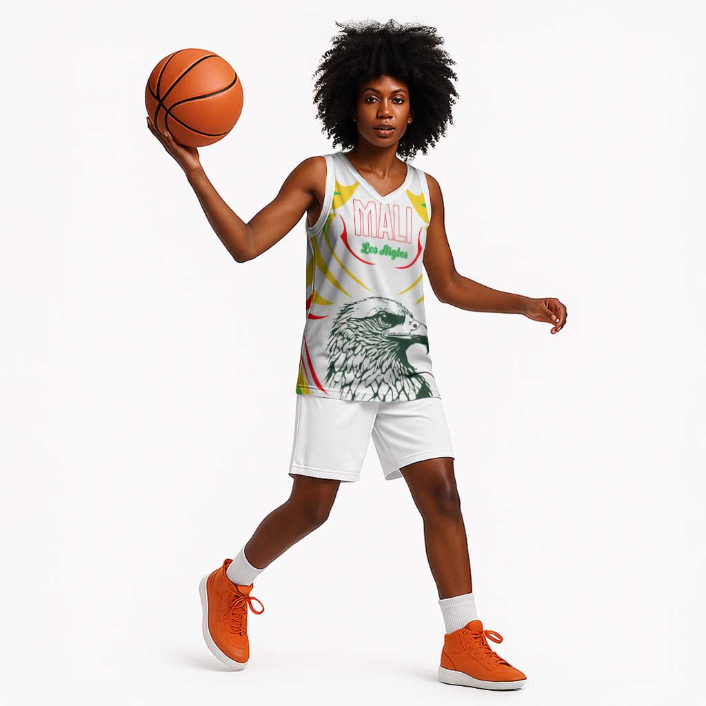 Mali Les Aigles Football Basketball Jersey Eagles Sporty Style - African Pride