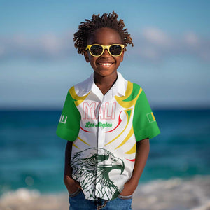 Mali Les Aigles Football Kid Hawaiian Shirt Eagles Sporty Style