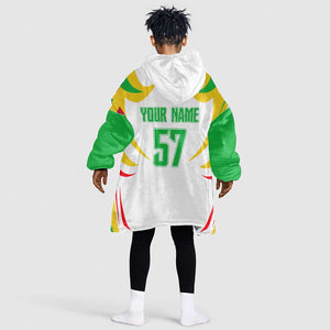 Mali Les Aigles Football Kid Wearable Blanket Hoodie Eagles Sporty Style