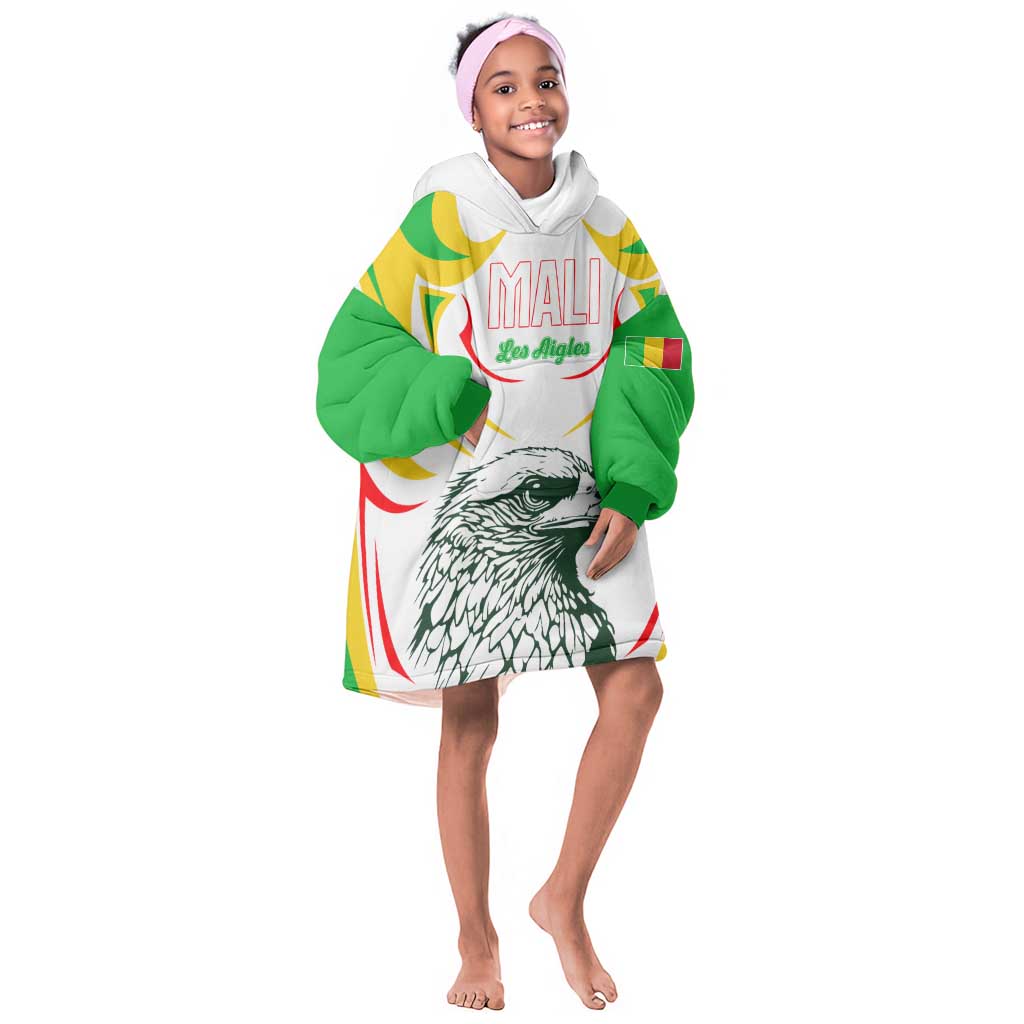 Mali Les Aigles Football Kid Wearable Blanket Hoodie Eagles Sporty Style