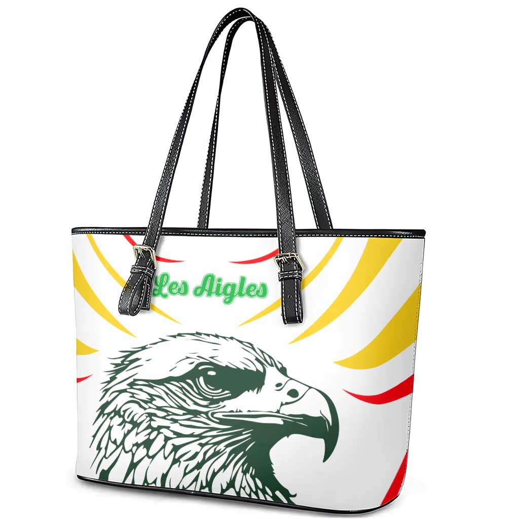 Mali Les Aigles Football Leather Tote Bag Eagles Sporty Style