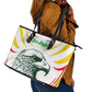 Mali Les Aigles Football Leather Tote Bag Eagles Sporty Style