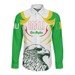 Mali Les Aigles Football Long Sleeve Button Shirt Eagles Sporty Style