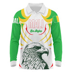 Mali Les Aigles Football Long Sleeve Polo Shirt Eagles Sporty Style