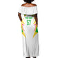 Mali Les Aigles Football Off Shoulder Maxi Dress Eagles Sporty Style