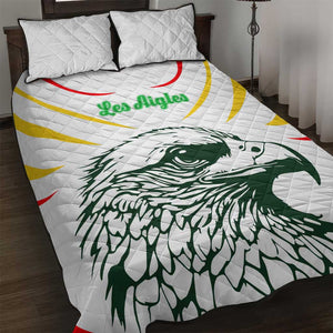 Mali Les Aigles Football Quilt Bed Set Eagles Sporty Style