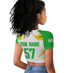 Mali Les Aigles Football Raglan Cropped T shirt Eagles Sporty Style