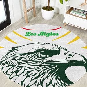 Mali Les Aigles Football Round Carpet Eagles Sporty Style