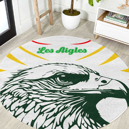 Mali Les Aigles Football Round Carpet Eagles Sporty Style