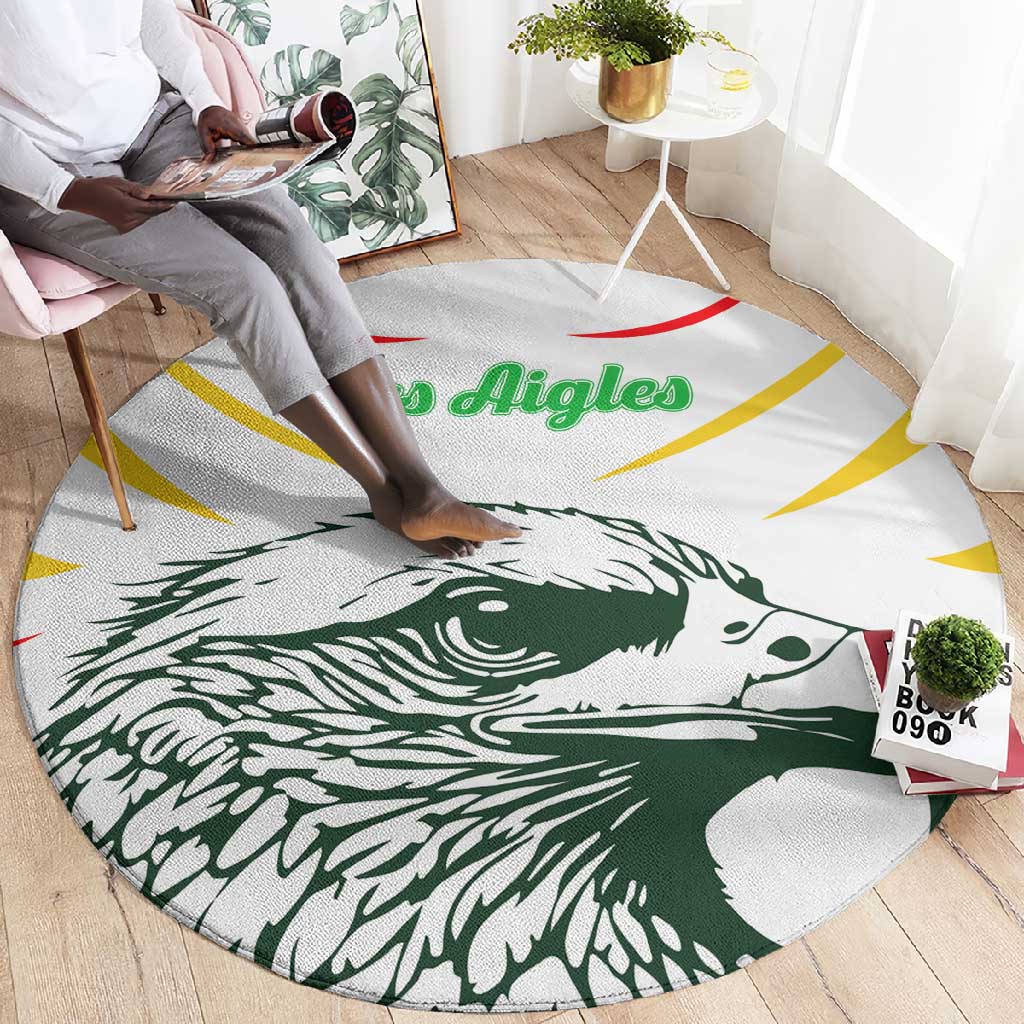 Mali Les Aigles Football Round Carpet Eagles Sporty Style