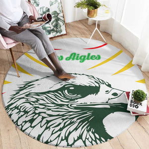 Mali Les Aigles Football Round Carpet Eagles Sporty Style