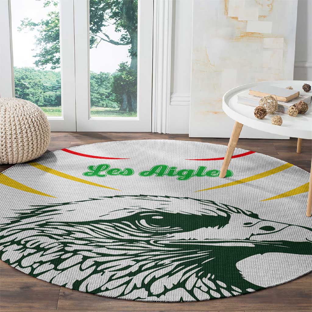 Mali Les Aigles Football Round Carpet Eagles Sporty Style