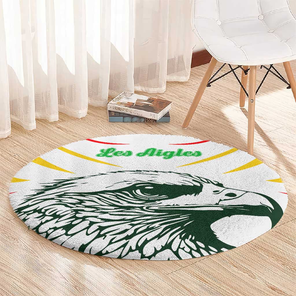 Mali Les Aigles Football Round Carpet Eagles Sporty Style