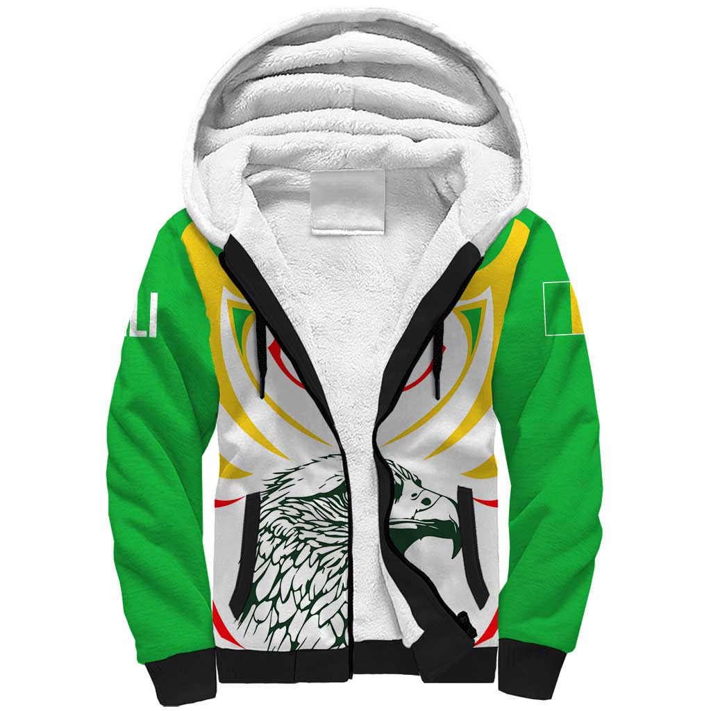 Mali Les Aigles Football Sherpa Hoodie Eagles Sporty Style