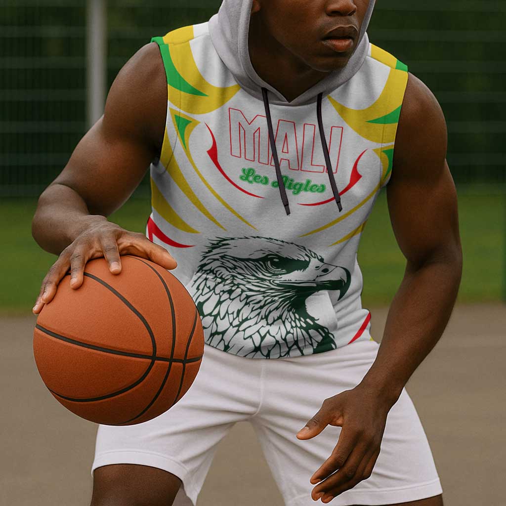Mali Les Aigles Football Sleeveless Hoodie Eagles Sporty Style - African Pride